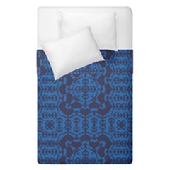 Abstract Seamlesspattern Graphic Lines Vintage Background Blue Elegant Grunge Duvet Cover Double Side (single Size) by Vaneshart