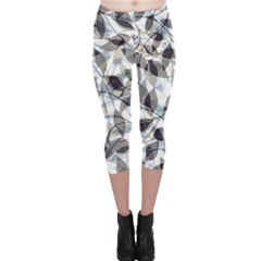 Leaves Pattern Colors Nature Design Capri Leggings  by Vaneshart