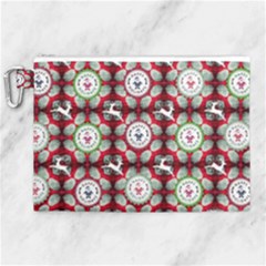 Christmas Happy Holidayw Canvas Cosmetic Bag (xl) by Vaneshart
