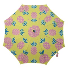 Summer Pineapple Seamless Pattern Hook Handle Umbrellas (large) by Sobalvarro