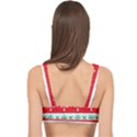 Ugly Christmas Sweater Pattern Cage Up Bikini Top View2