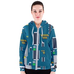 Amphisbaena Two Platform Dtn Node Vector File Women s Zipper Hoodie by Sapixe