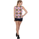 Rainbow Pattern Bubble Hem Chiffon Tank Top View2