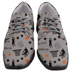 Slam Dunk Basketball Gray Women Heeled Oxford Shoes by mccallacoulturesports
