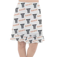 Slam Dunk Baskelball Baskets Fishtail Chiffon Skirt by mccallacoulturesports