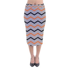 Basketball Thin Chevron Velvet Midi Pencil Skirt by mccallacoulturesports