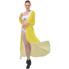 Yellow Pineapple Background Maxi Chiffon Beach Wrap by HermanTelo