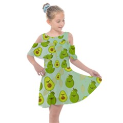 Avocado Love Kids  Shoulder Cutout Chiffon Dress by designsbymallika