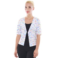 Texture Background Pastel Box Cropped Button Cardigan by HermanTelo