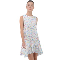 Texture Background Pastel Box Frill Swing Dress by HermanTelo