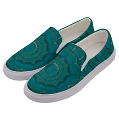 Over The Calm Sea Is The Most Beautiful Star Men s Canvas Slip Ons by pepitasart