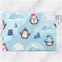 Christmas Seamless Pattern With Penguin Canvas Cosmetic Bag (XXL) View2