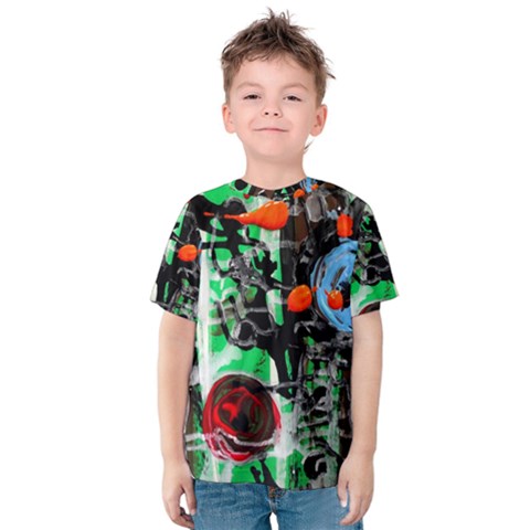 Dots And Stripes 1 1 Kids  Cotton Tee by bestdesignintheworld