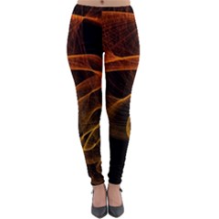 Circle Fractals Pattern Lightweight Velour Leggings by HermanTelo