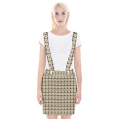 Chrix Pat Beige Braces Suspender Skirt by snowwhitegirl