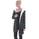 Chrix Pat Black Longline Hooded Cardigan View1