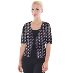 Chrix Pat Black Cropped Button Cardigan by snowwhitegirl