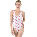 Create Your Own Custom Online Full Print Blank Template High Leg Strappy Swimsuit View1