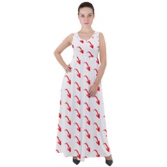 Create Your Own Custom Online Full Print Blank Template Empire Waist Velour Maxi Dress by startdesign