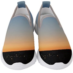 Photo Coucher Du Soleil Bleu/orange Kids  Slip On Sneakers by kcreatif