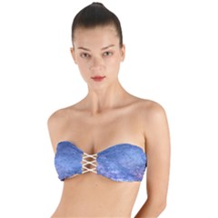 Gouttes D eau Galaxy Twist Bandeau Bikini Top by kcreatif