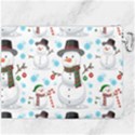 Christmas Snowman Seamless Pattern Canvas Cosmetic Bag (XXXL) View2