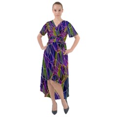 Ab 162 Front Wrap High Low Dress by ArtworkByPatrick