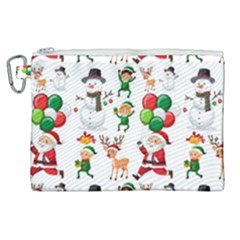 Seamless Pattern Christmas Canvas Cosmetic Bag (xl) by Vaneshart