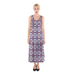 Df Donos Grid Sleeveless Maxi Dress by deformigo