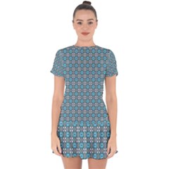 Df Monica Becket Drop Hem Mini Chiffon Dress by deformigo