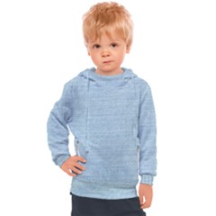 Lt Blue Stone Washed Denim Kids  Hooded Pullover by retrotoomoderndesigns