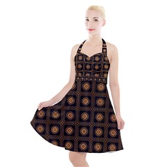 Df Freesia Vicegrand Halter Party Swing Dress  by deformigo