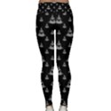 Buddhism Motif Print Pattern Design Lightweight Velour Classic Yoga Leggings View2