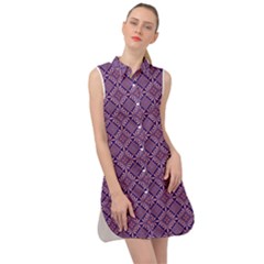 Df Vibrant Therapy Sleeveless Shirt Dress by deformigo
