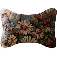 Old Embroidery 1 1 Seat Head Rest Cushion by bestdesignintheworld