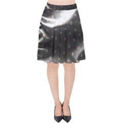 Polka Dots 1 2 Velvet High Waist Skirt by bestdesignintheworld