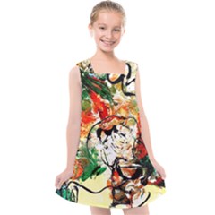 Lilies In A Vase 1 4 Kids  Cross Back Dress by bestdesignintheworld