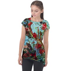 Eden Garden 1 5 Cap Sleeve High Low Top by bestdesignintheworld