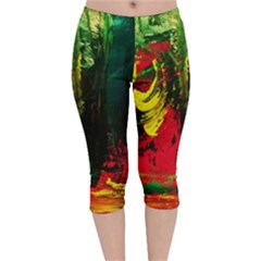 Revelation 1 8 Velvet Capri Leggings  by bestdesignintheworld