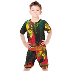 Revelation 1 8 Kids  Tee And Shorts Set by bestdesignintheworld