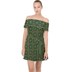 Df Chocolate Hills Off Shoulder Chiffon Dress by deformigo