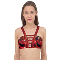 Christmas Tree  1 14 Cage Up Bikini Top by bestdesignintheworld
