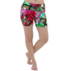 Flamingo   Child Of Dawn 9 Lightweight Velour Yoga Shorts by bestdesignintheworld