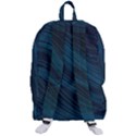 Abstract Glowing Blue Wave Lines Pattern With Particles Elements Dark Background Travelers  Backpack View3