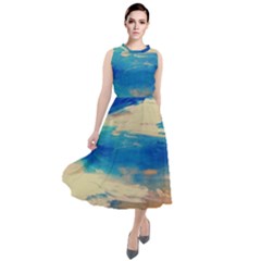 Skydiving 1 1 Round Neck Boho Dress by bestdesignintheworld