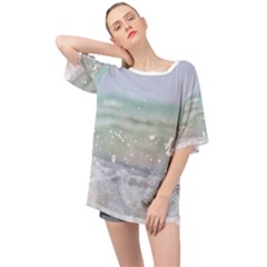 Ocean Heart Oversized Chiffon Top by TheLazyPineapple