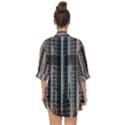 Architecture Structure Glass Metal Open Front Chiffon Kimono View2