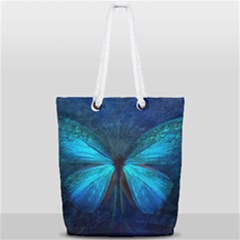 Animal Butterfly Insect Full Print Rope Handle Tote (small) by Vaneshart