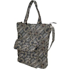 Urban Art Textured Print Pattern Shoulder Tote Bag by dflcprintsclothing