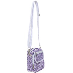 Cute Flowers - Imperial Purple Shoulder Strap Belt Bag by FashionBoulevard